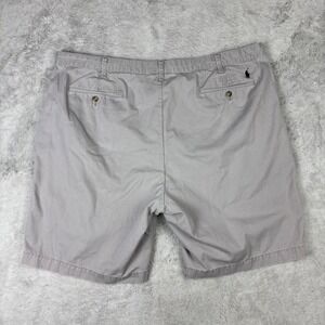 Polo Ralph Lauren Classic Fit Chino Shorts Men 46B Light Grey Pony Preppy Summer